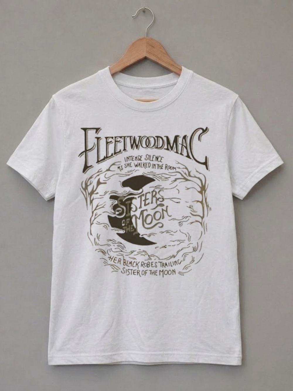 Sisters of the Moon Fleetwood Mac Graphic Tee - White